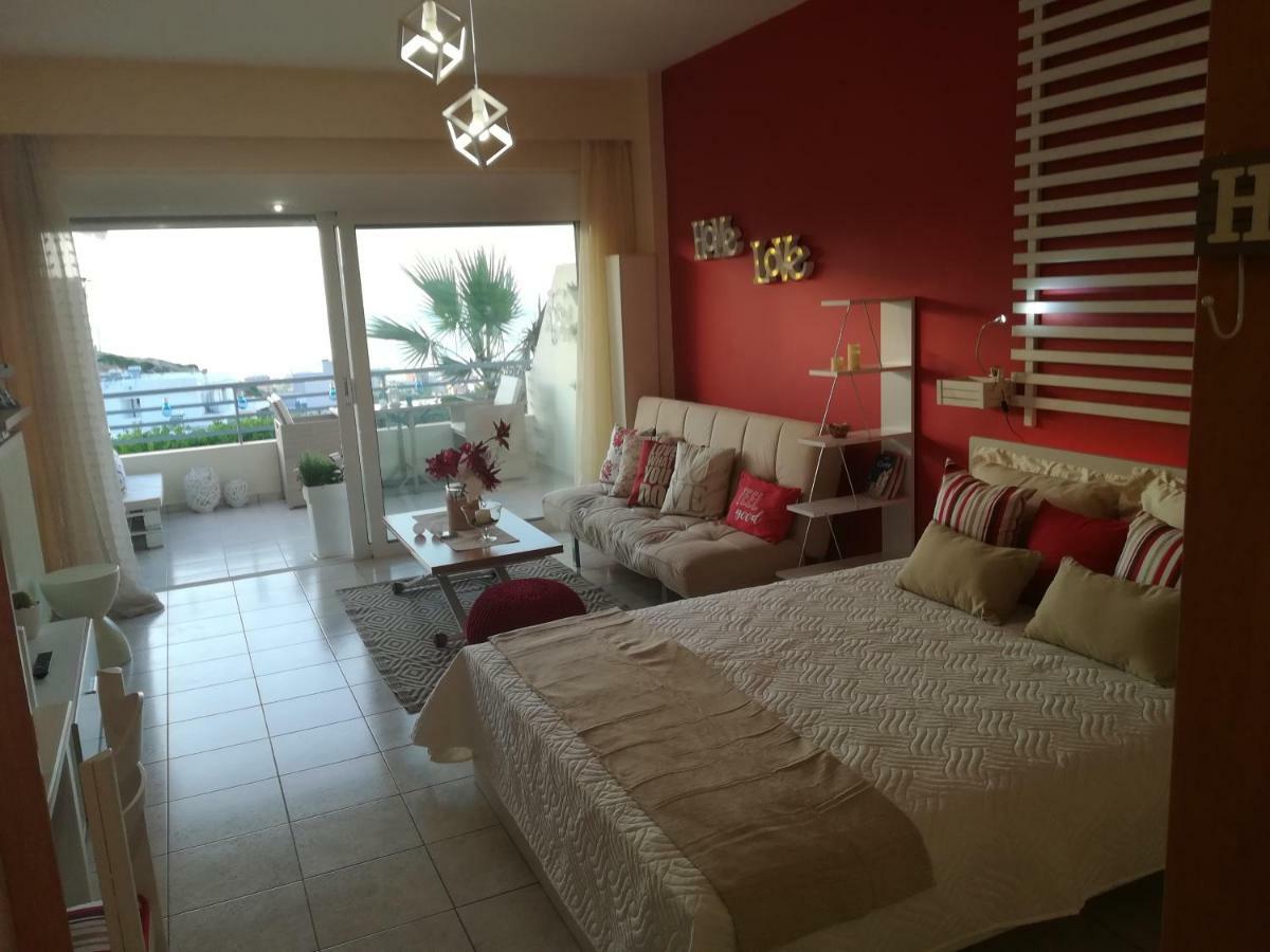 Sea View Cozy Studio Near Center Of Rethymno Town Екстериор снимка